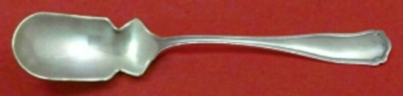 Shreve Dolores Sterling Silver Horseradish Scoop 5 7/8 Inch Serving Piece: Shreve Dolores Sterling Silver Horseradish Scoop 5 7/8 Inch Serving Piece This exquisite horseradish scoop is a custom-made piece from the renowned maker Shreve, crafted in sterling silver. The scoop