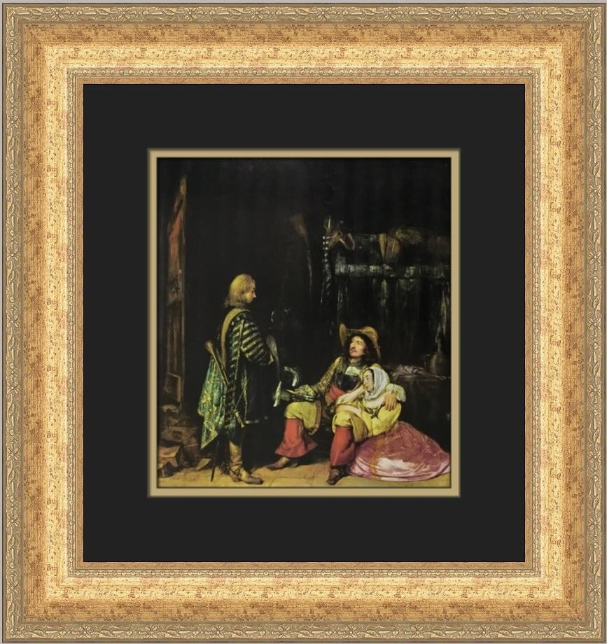 Gerard Terborch Unwelcome News Custom Framed Art Print 1978 (1 of 2)