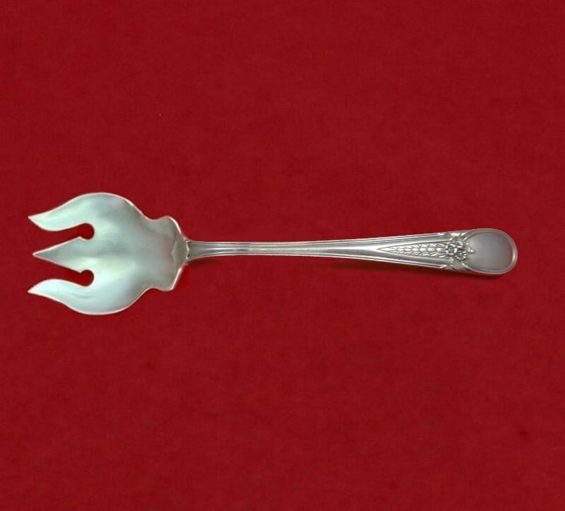 Blackinton Flowered Antique Sterling Silver Ice Cream Fork 6 Inch Custom (1 of 2)