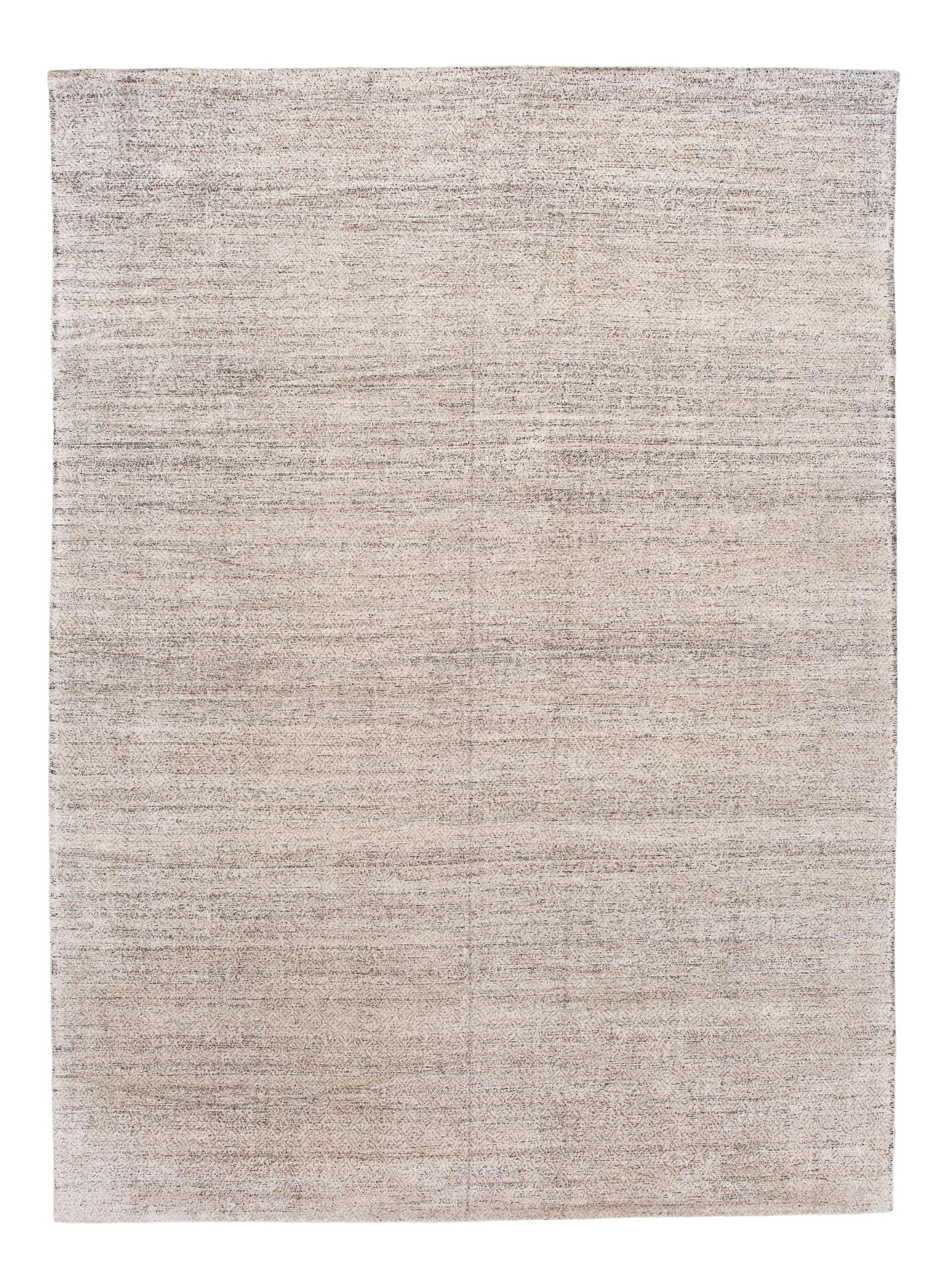 Luxurious Ivory Transitional Wool Silk Rug 9'11 x 13'8 Hand-Knotted: Luxurious Ivory Transitional Wool Silk Rug 9'11 x 13'8 Hand-Knotted Enhance your living space with this exquisite hand-knotted Transitional style rug, crafted from a luxurious blend of 70% silk and 30