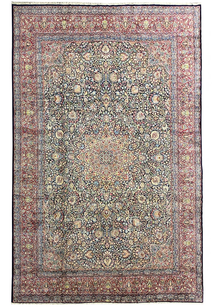 Handmade Persian Tabriz Rug 11'4" x 16'10" Fine Wool Floral Medallion (1 of 13)
