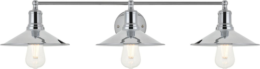 Elegant Lighting Etude Chrome 3-Light Wall Sconce UL-Listed (1 of 1)