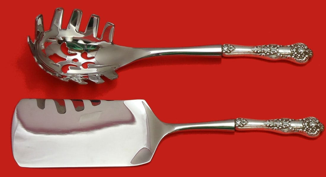 Dominick & Haff New King Sterling Silver 2pc Pasta Server Set (1 of 1)