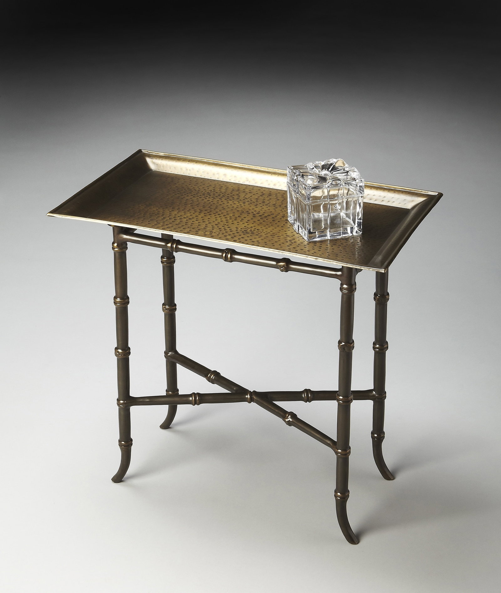 Butler Meiling Side Table with Bronze Aluminum Tray Top (1 of 2)