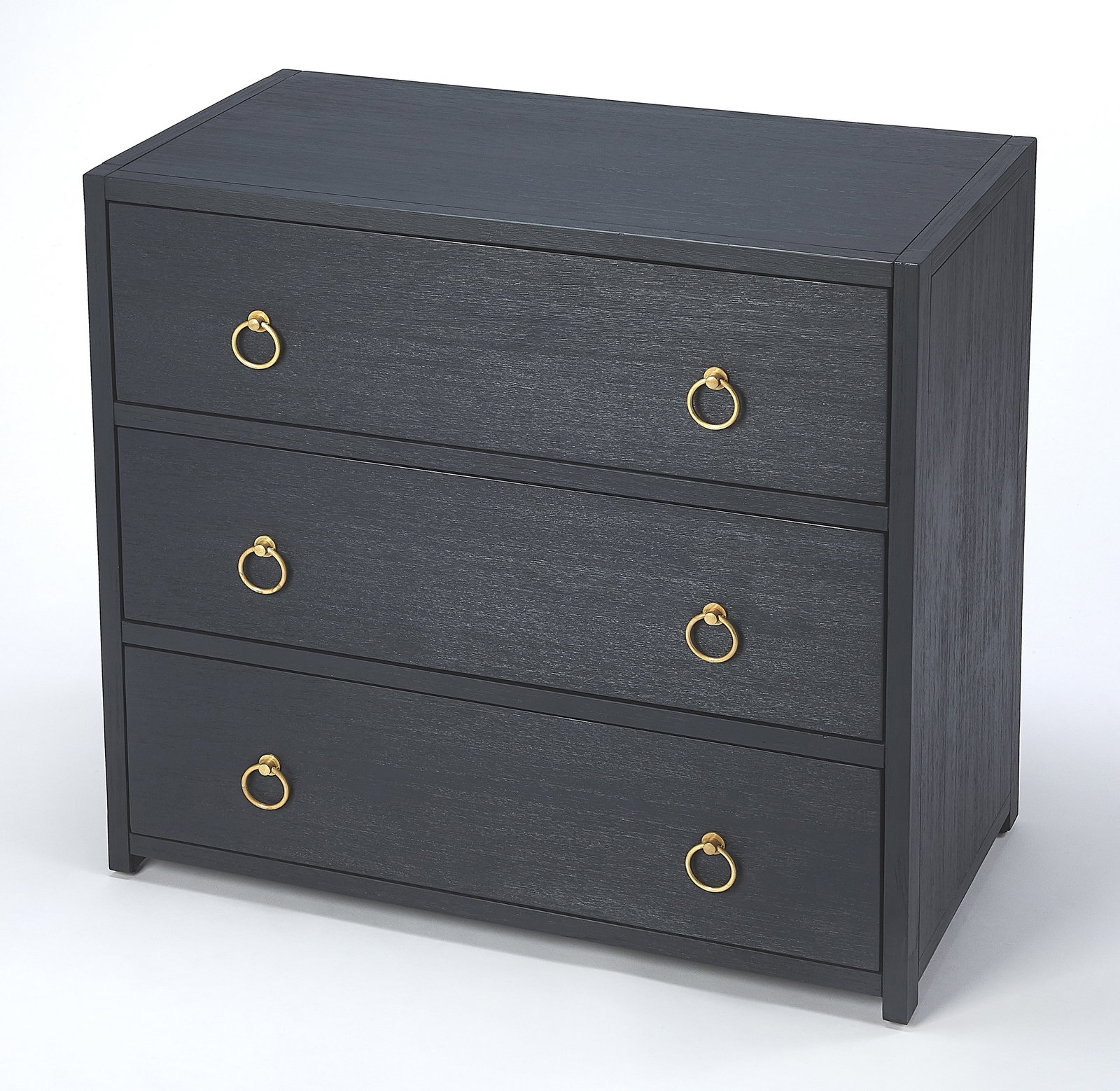 Butler Modern Navy Drawer Chest with Glam Accents (1 of 7)
