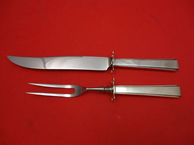 Lunt Modern Classic Sterling Silver Steak Carving Set 2pc 10 inch (1 of 1)