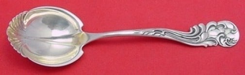 Frank M. Whiting Marquis Sterling Silver Sugar Spoon 5 3/4 Inch Fluted Scalloped (1 of 2)