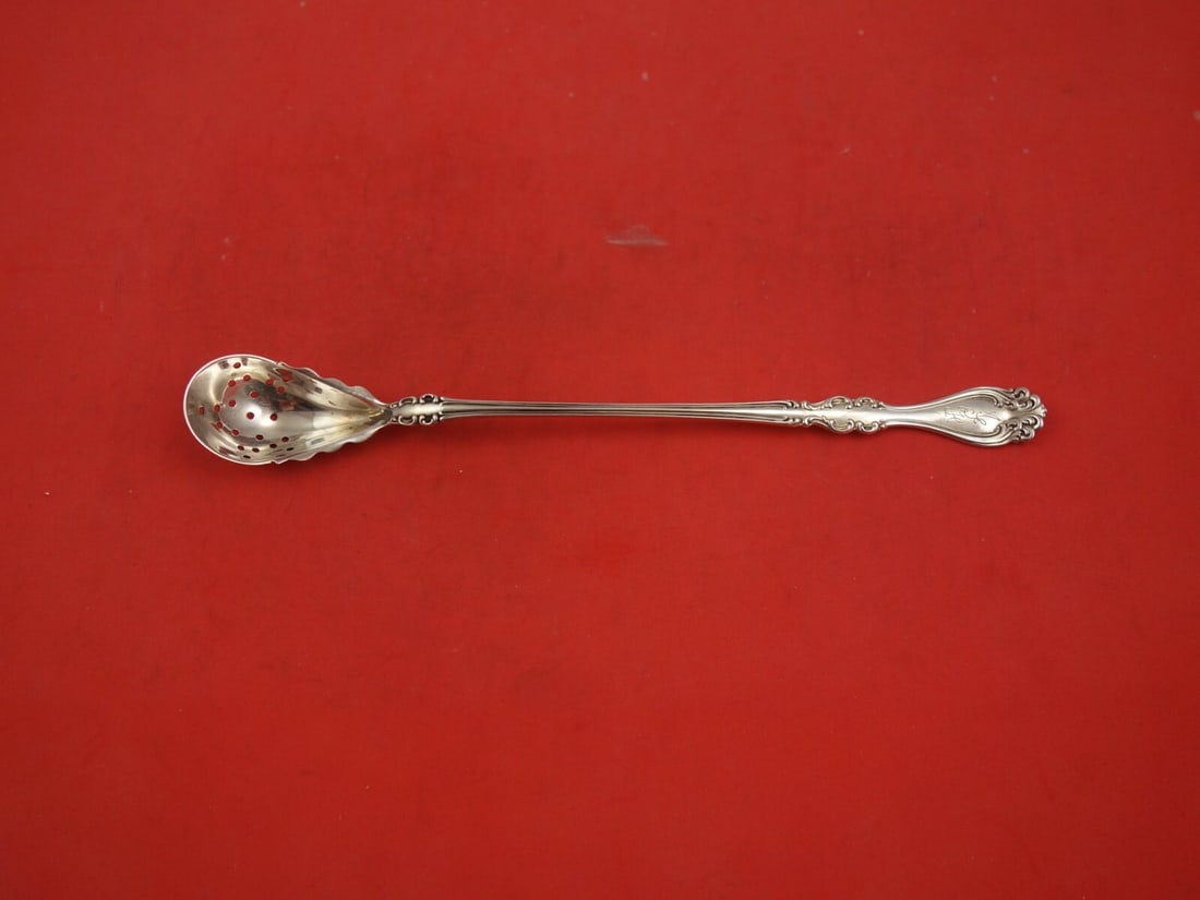 Alvin Marsailles Sterling Silver Olive Spoon 8.5 Inch Pierced Serving Piece (1 of 2)