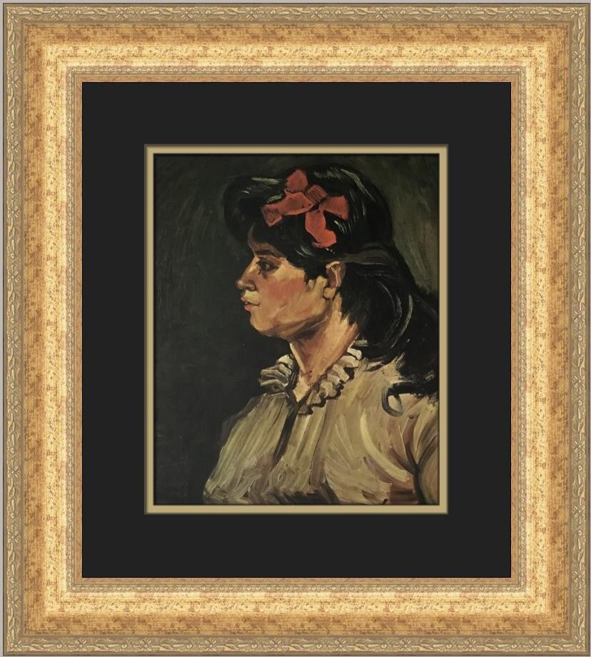 Vincent Van Gogh Portrait of a Woman Custom Framed Print 19 x 17 (1 of 2)