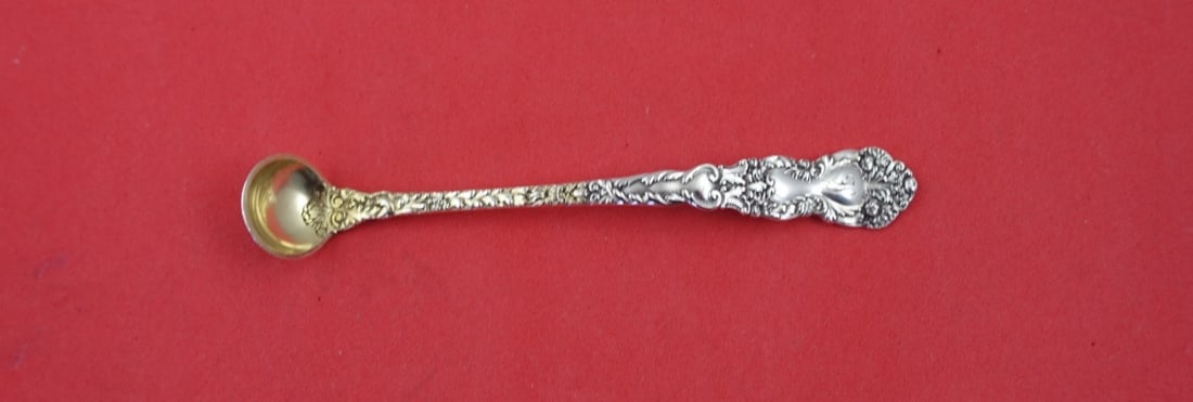 Gorham Imperial Chrysanthemum Sterling Silver Mustard Ladle 4 5/8" (1 of 2)