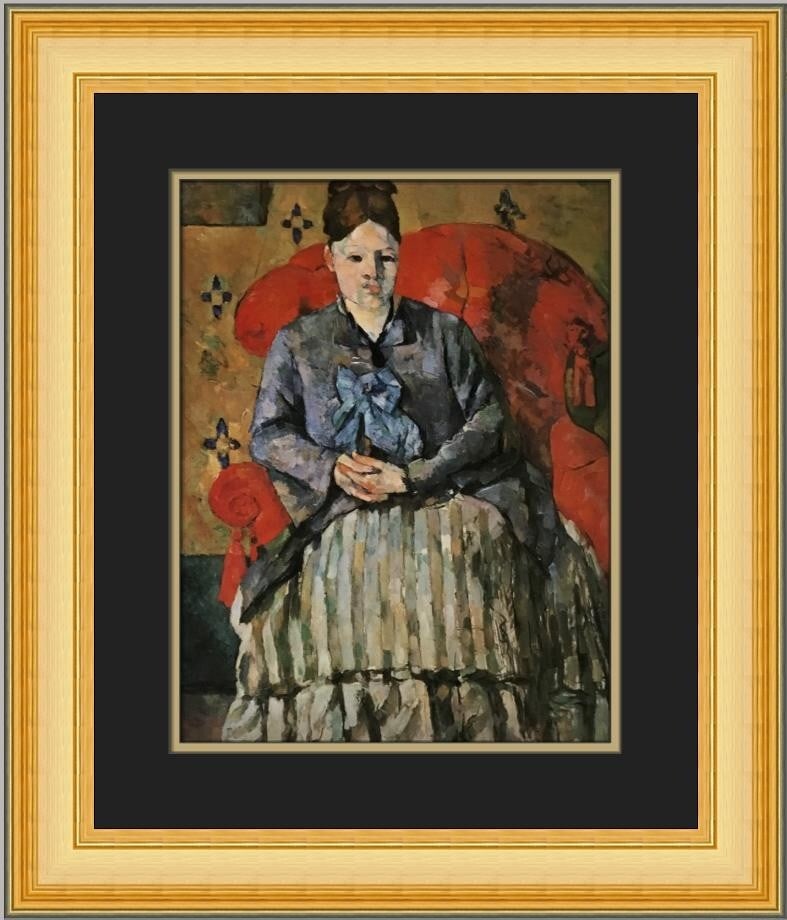 Paul Cezanne Madame Cezanne in a Red Armchair Framed Print (1 of 2)