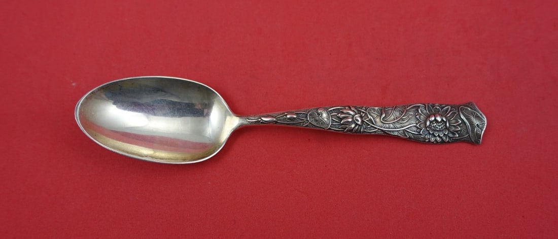 5.75 Inch Sterling Silver Flora Pattern Teaspoon by Shiebler (1 of 2)