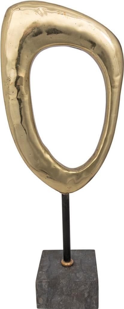 Noir Brass and Marble Sculpture Elegant Home Decor (1 of 1)