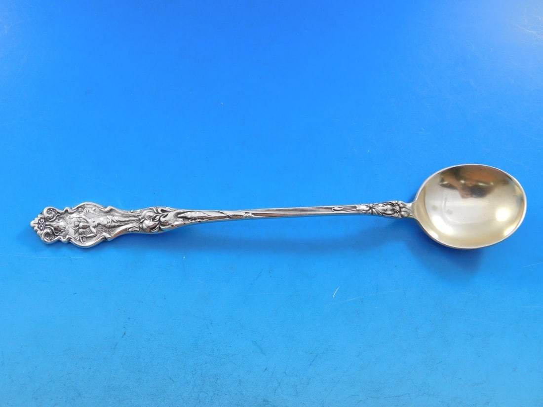 Wallace Irian Sterling Silver Gold Washed Chocolate Muddler 7.75" (1 of 5)