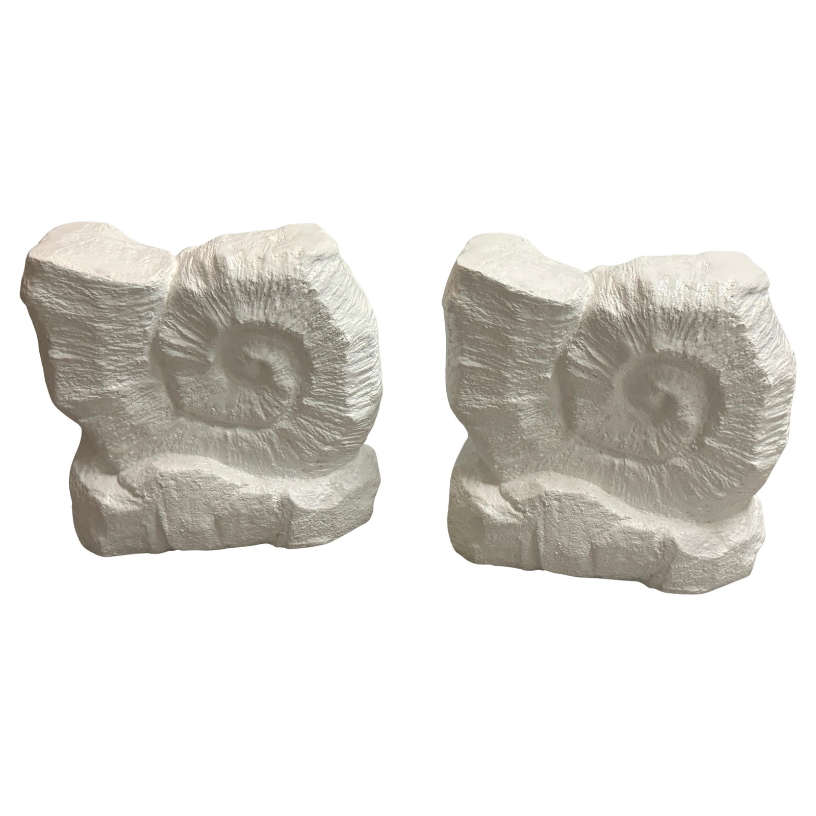 Set of 2 Serge Roche Style Nautilus Plaster Table Bases (1 of 17)