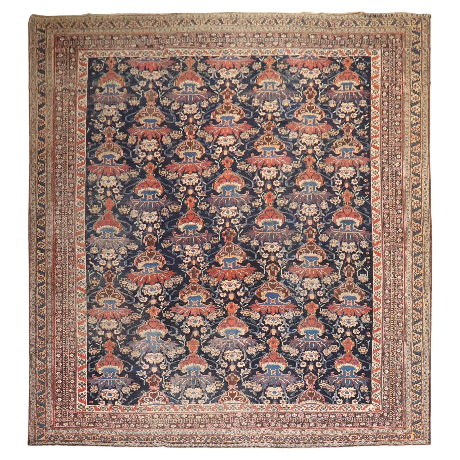Antique Persian Afshar Kazak Wool Oversize Rug 12' x 15'5'' Iran 1910 (1 of 14)