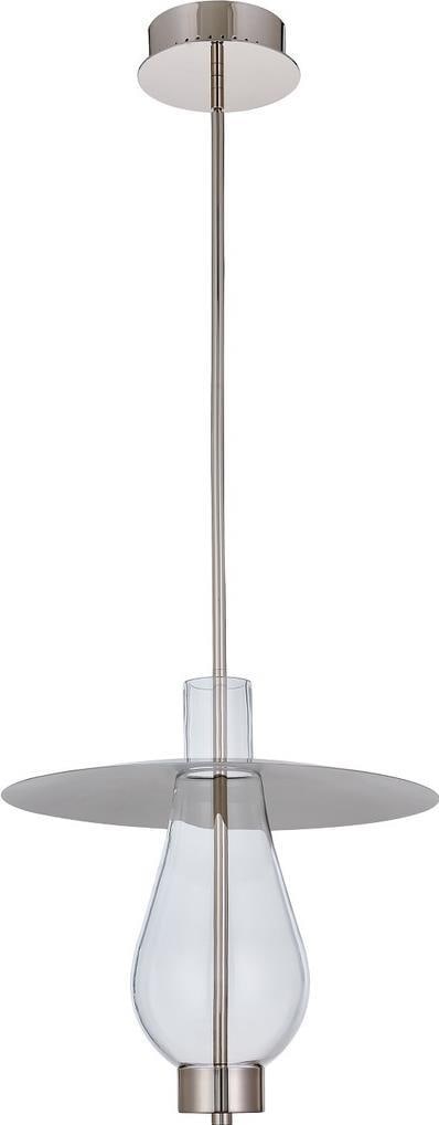 Kalco Hugo 14 Inch Dimmable Kitchen Pendant in Polished Nickel (1 of 1)