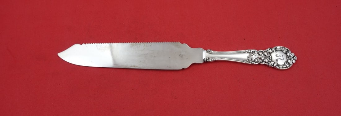 Gorham Royal Oak Sterling Silver Serrated Cake Saw 9 5/8" (1 of 2)