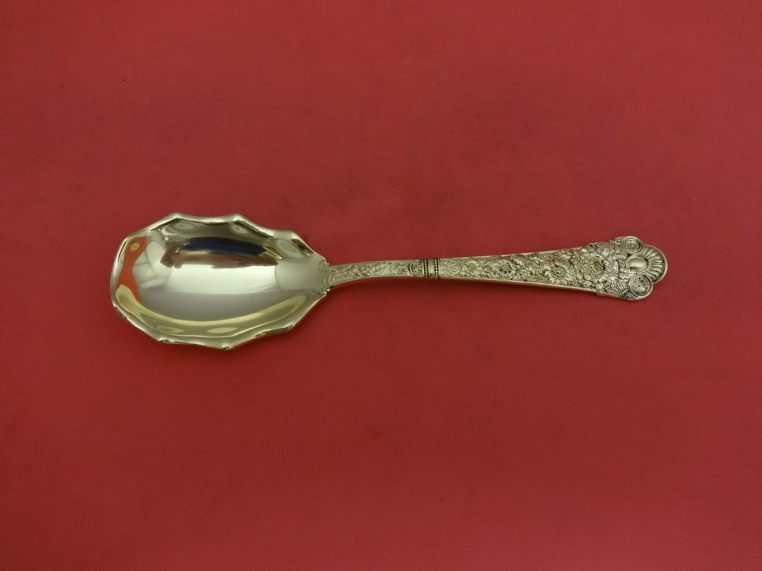 Gorham Cluny Vermeil Sterling Silver Sugar Spoon 6.25 Inch Serving (1 of 2)