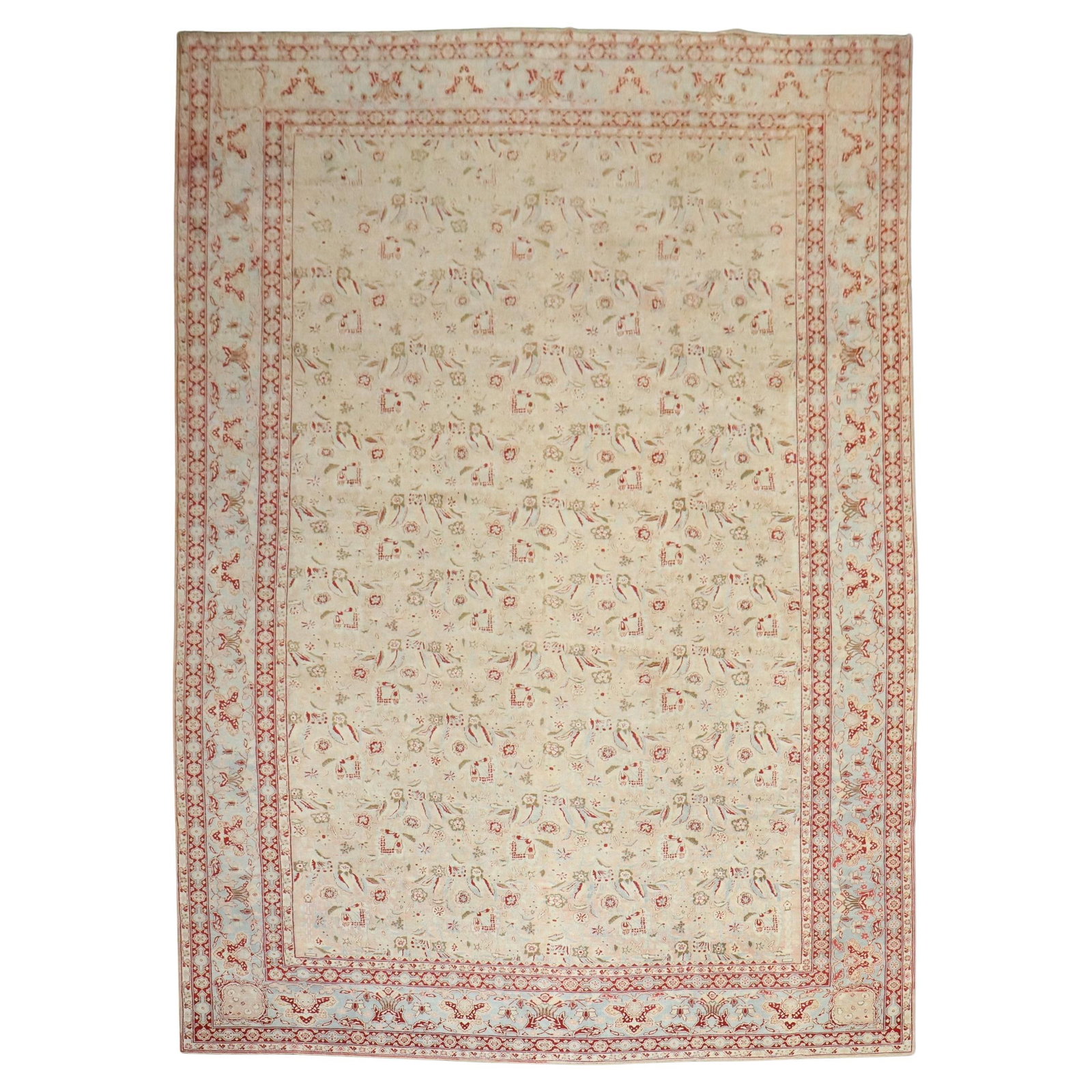 Antique Persian Kashan Carpet 130 x 201 Hand-Woven Wool 1920s (1 of 12)