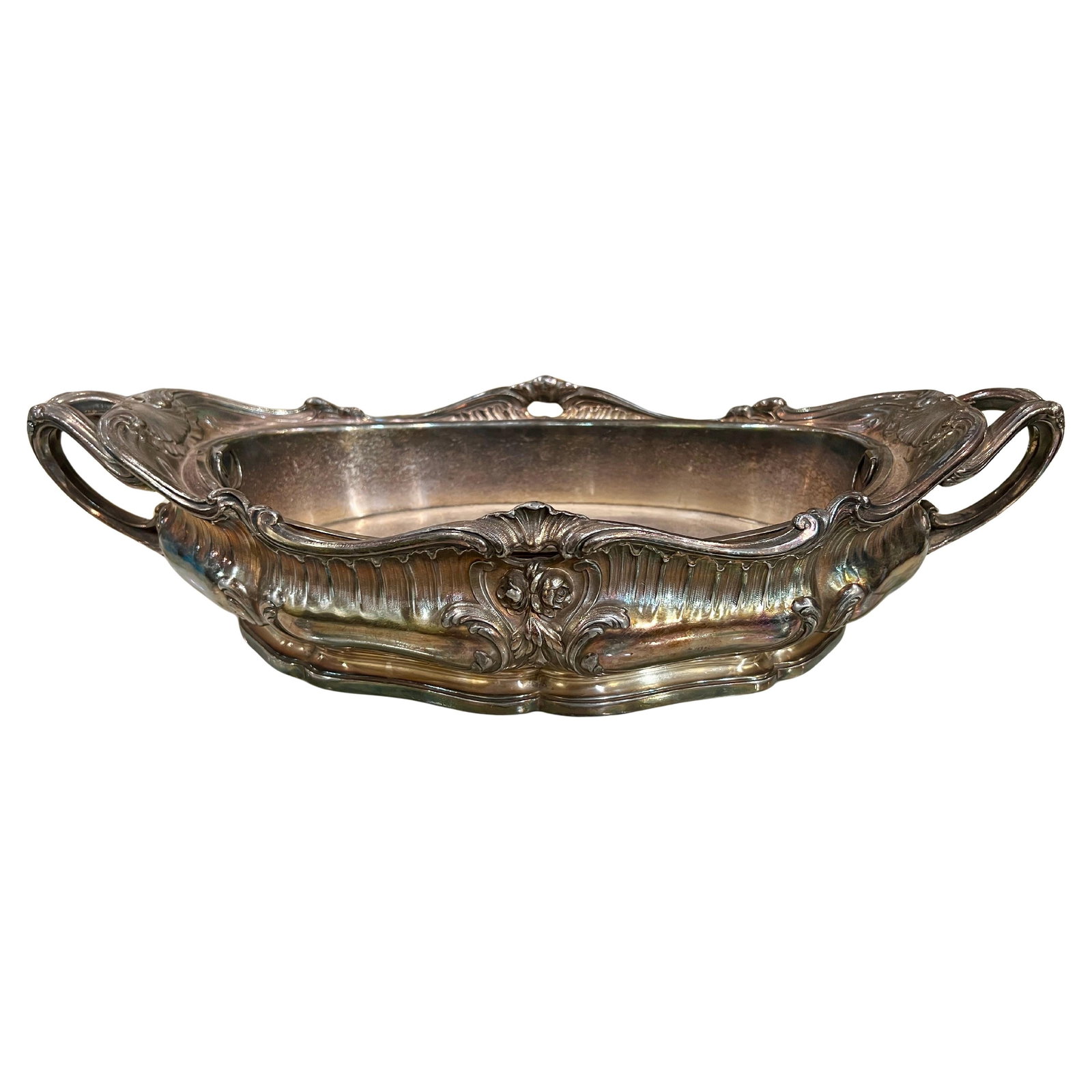 Victorian Silvered Bronze Centerpiece by Victor Saglier 1880 (1 of 10)
