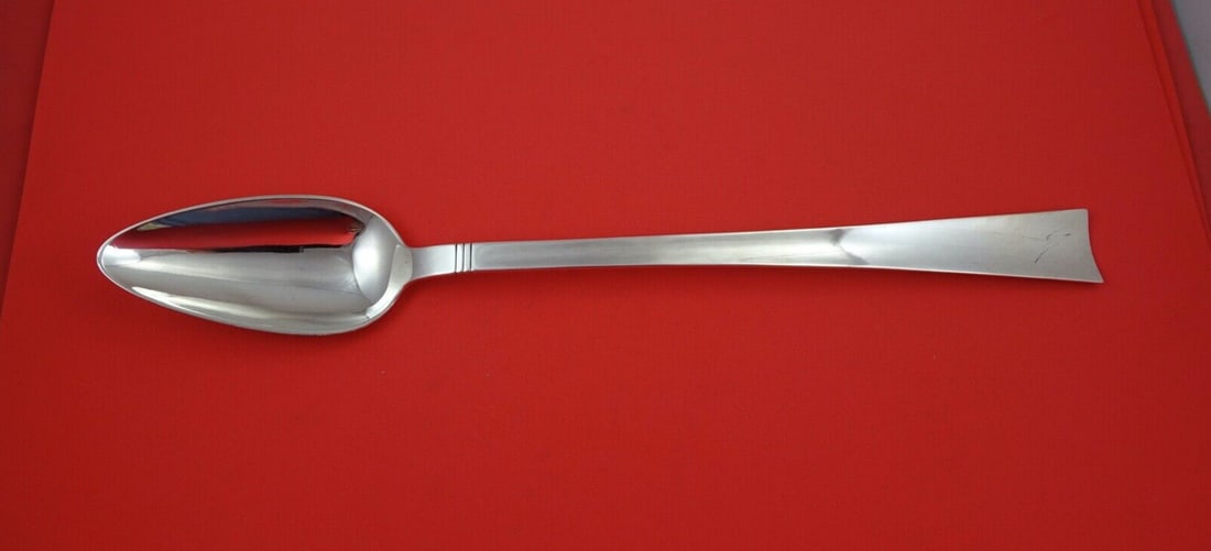 Allan Adler Sunset Sterling Silver Goose Stuffing Spoon 14.5": Allan Adler Sunset Sterling Silver Goose Stuffing Spoon 14.5" This exquisite goose stuffing spoon is a remarkable piece from the Sunset pattern by Allan Adler. Crafted from high-quality sterling silve