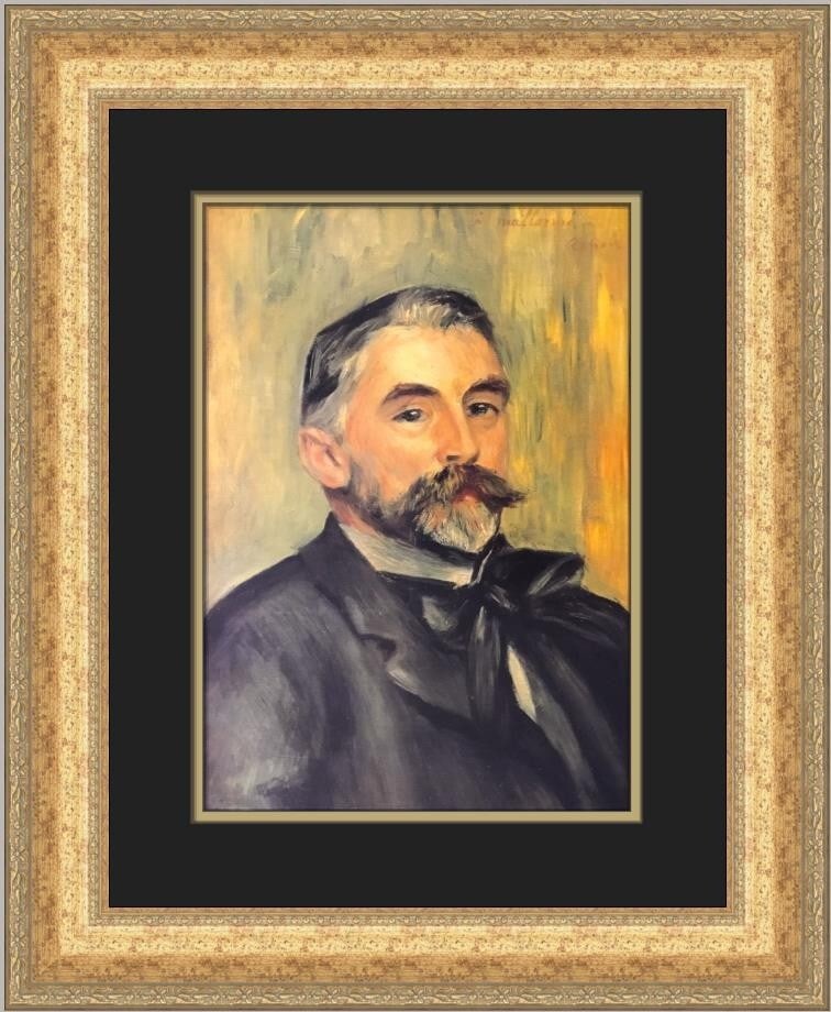 Pierre-Auguste Renoir Portrait of Stephane Mallarme Custom Framed Art Print (1 of 2)