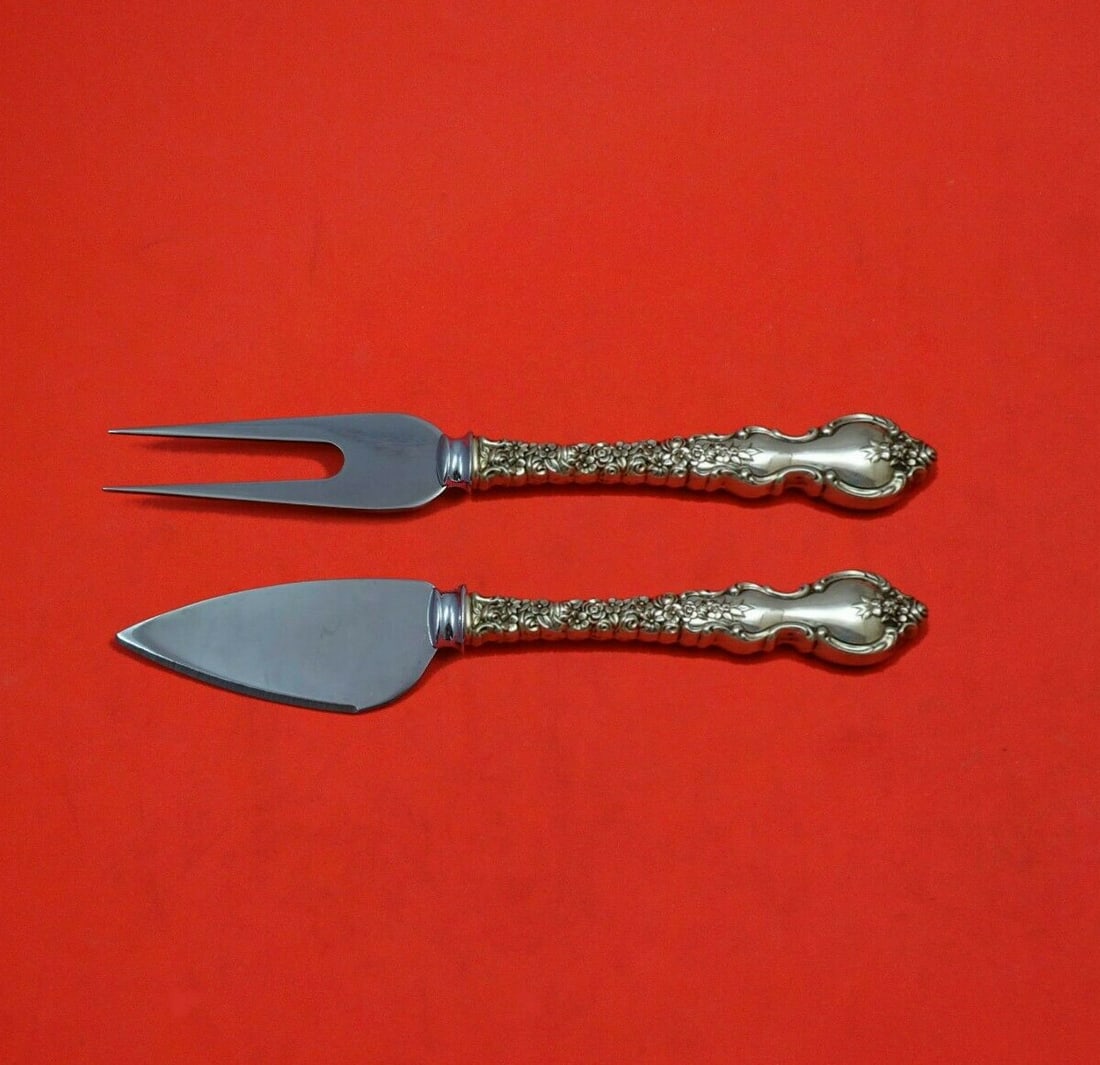 Du Barry Sterling Silver 2pc Cheese Serving Set by International (1 of 3)