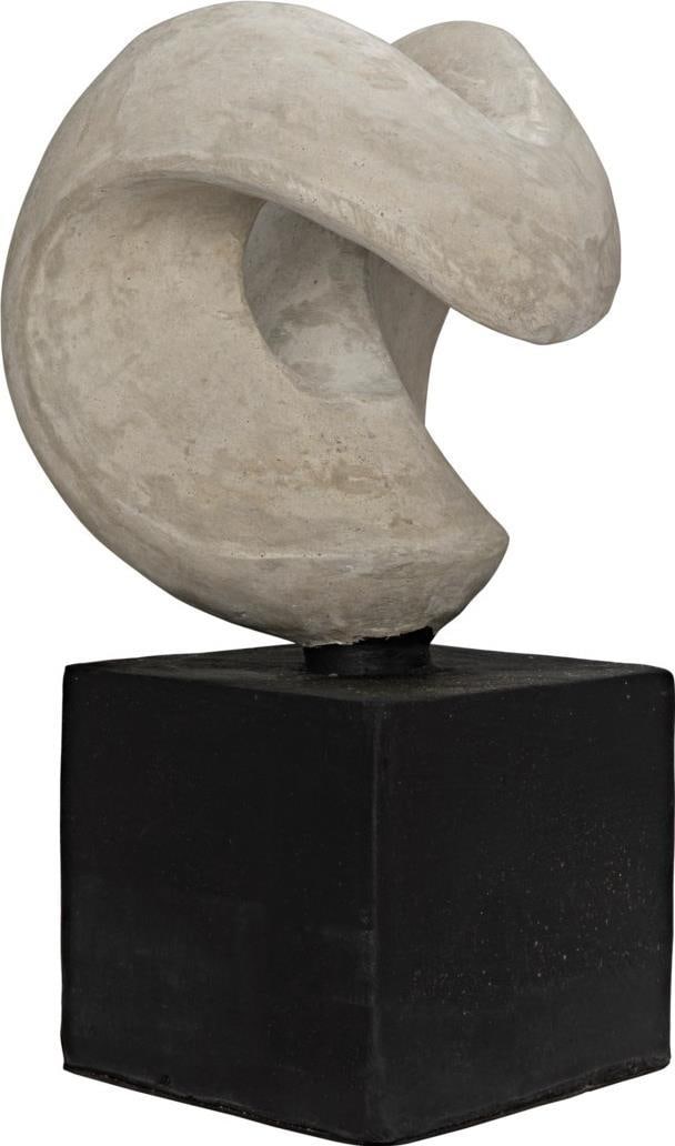 Nobuko Asian Modern Sculpture 17.5H x 10W x 10D Fiber Cement (1 of 1)