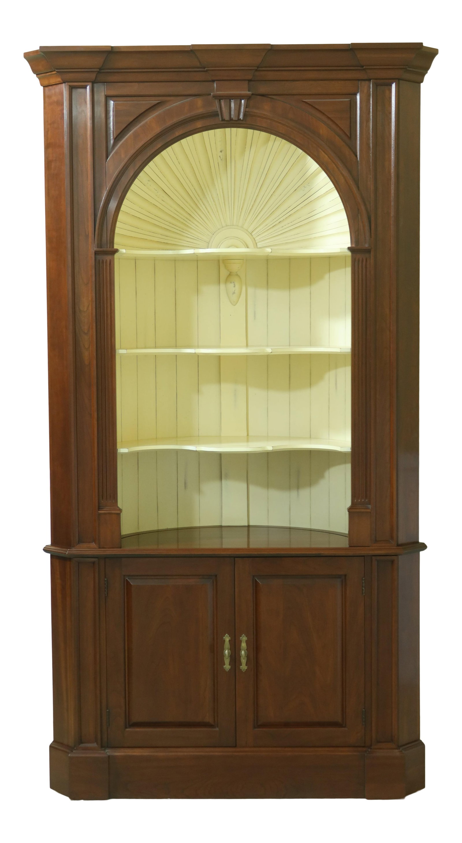Harden Chippendale Cherry Corner Cupboard Solid Wood Vintage Design (1 of 10)