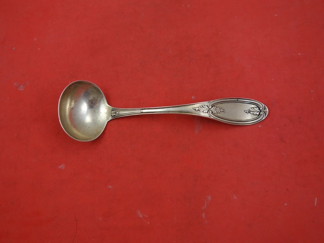 Gale & Caldwell Olive Sterling Silver Sauce Ladle 6.75 Vintage (1 of 2)