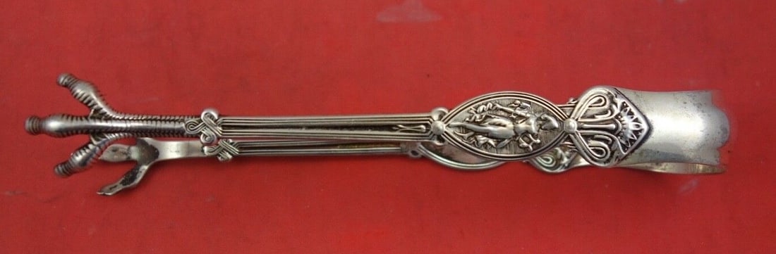 Art Nouveau Wendt Sterling Silver Ice Tong 6" Apollo Collection (1 of 2)