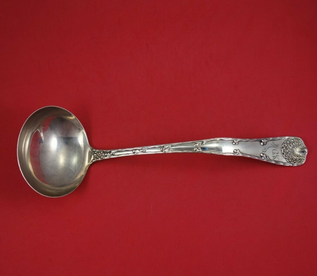 Tiffany & Co Wave Edge Sterling Silver Soup Ladle 13.5": Tiffany & Co Wave Edge Sterling Silver Soup Ladle 13.5" This exquisite soup ladle is crafted from high-quality sterling silver and features the elegant Wave Edge pattern by Tiffany & Co. Measuring 13