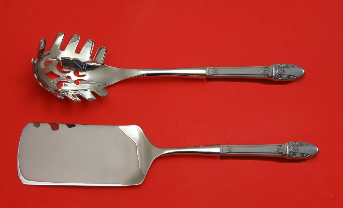 1847 Rogers First Love Silverplate 2-Piece Custom Server Set (1 of 1)