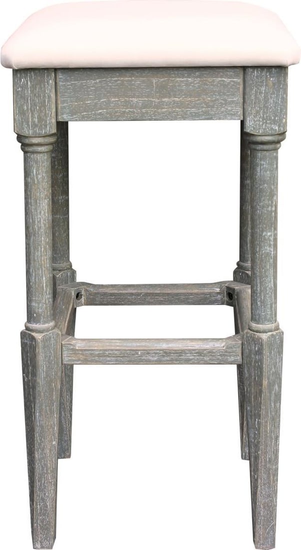 Trade Winds Easton Mahogany Backless Bar Stool 30.5" (1 of 1)