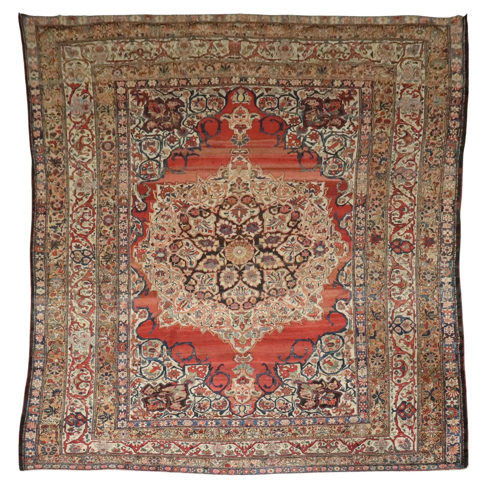 Large Persian Bakhtiari Tribal Rug Hand-Woven Wool 13'5 x 16'5 Iran (1 of 11)