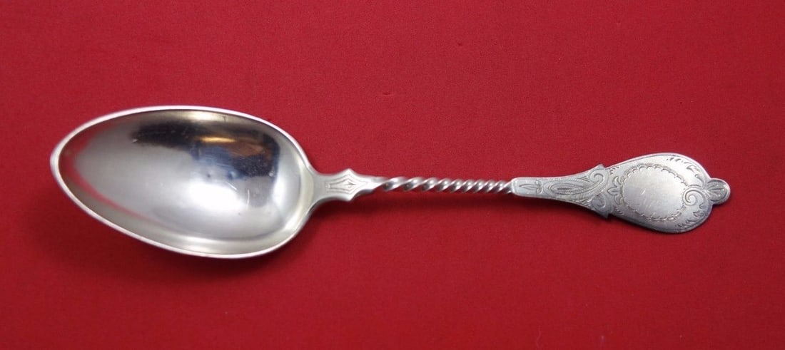 Vanderslice Twist Sterling Silver Soup Spoon Monogram 6 5/8" (1 of 1)