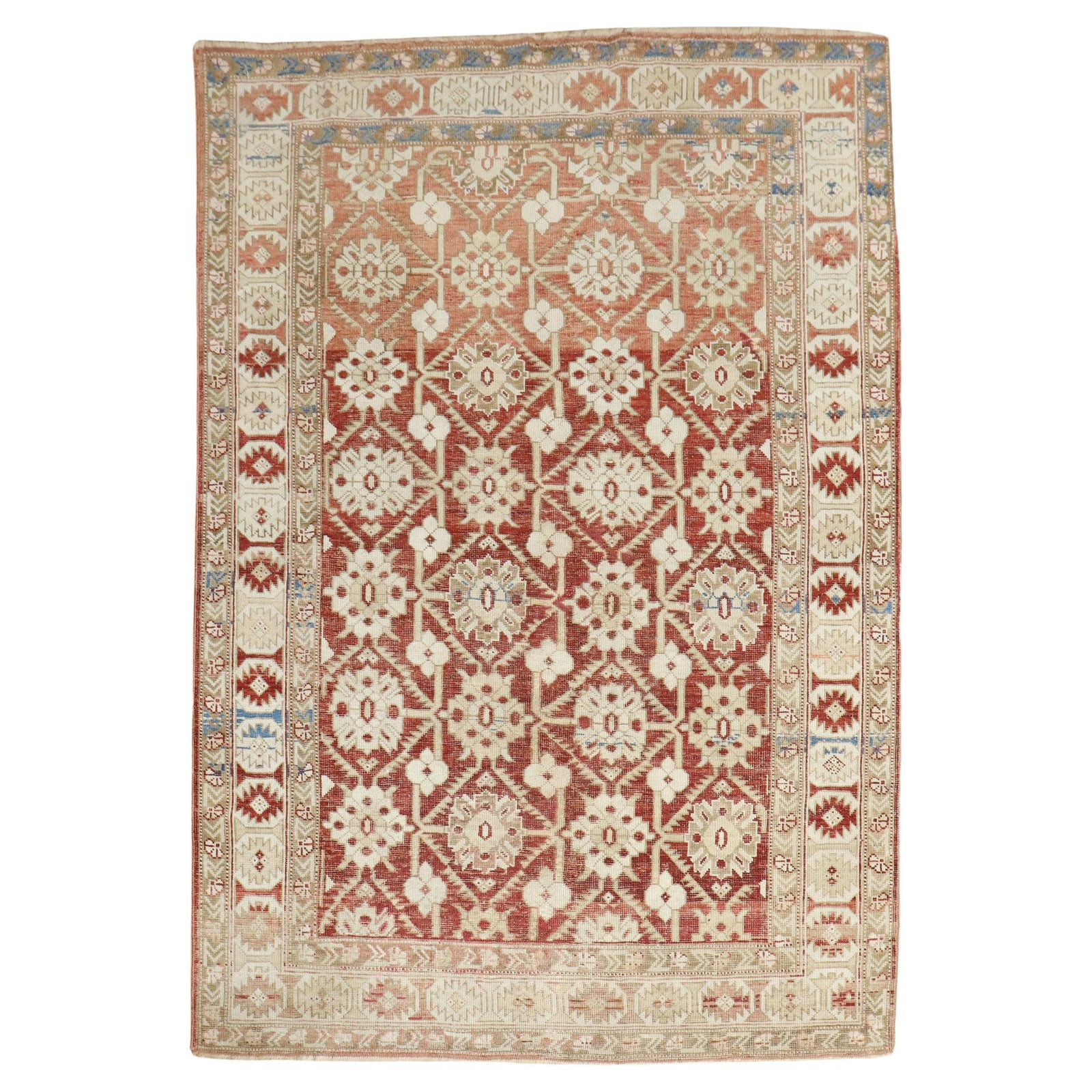 19th Century Antique Caucasian Shirvan Kazak Hand-Woven Wool Rug (1 of 8)