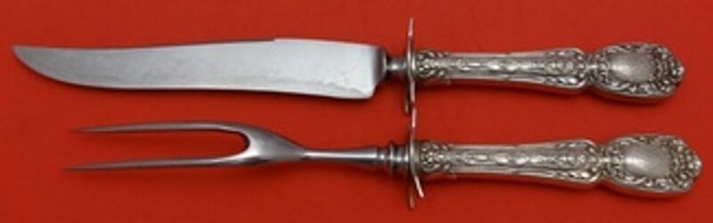 Gorham Florentine Sterling Silver 2-Piece Steak Carving Set (1 of 2)