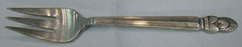 Frank Whiting Princess Ingrid Sterling Silver Salad Fork 3-Tine 6 1/4" (1 of 2)