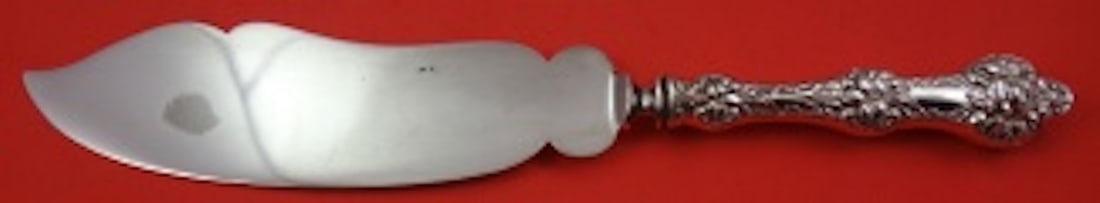 Sterling Handle Cake Knife Old Orange Blossom Pattern Silverplate Blade 10 3/4 Inch (1 of 1)