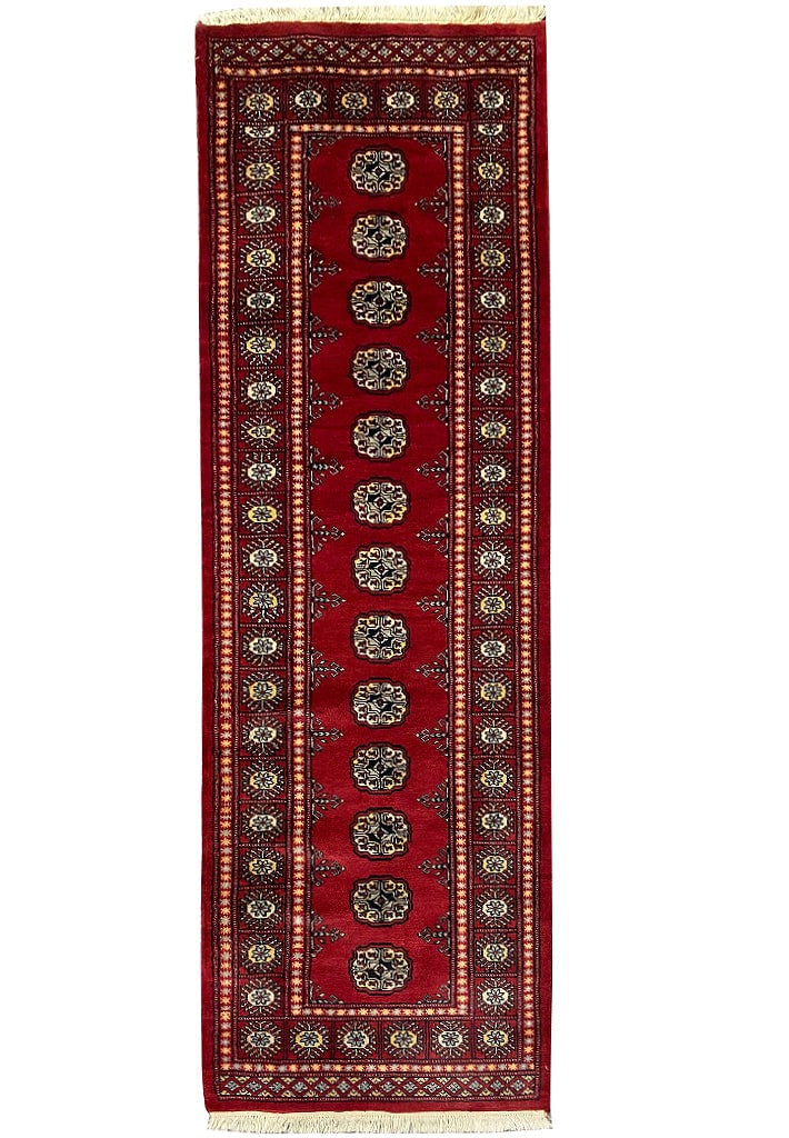Handmade 8' Fine Wool Runner Rug from Pakistan (1 of 11)