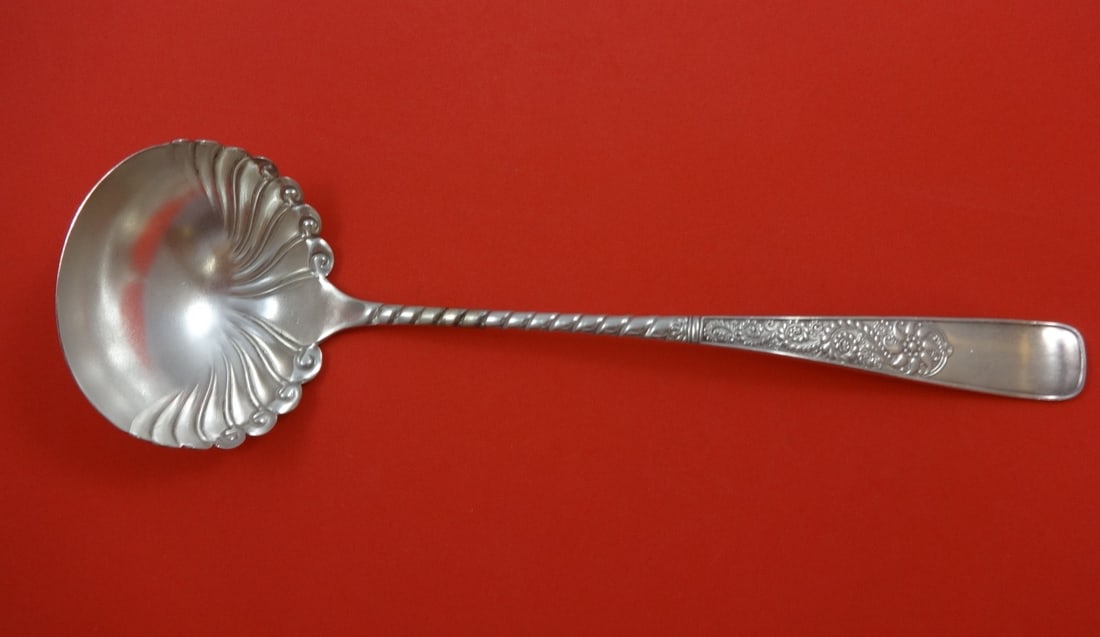 Assyrian Pattern Silverplate Soup Ladle by 1847 Rogers 12.5 inch (1 of 2)