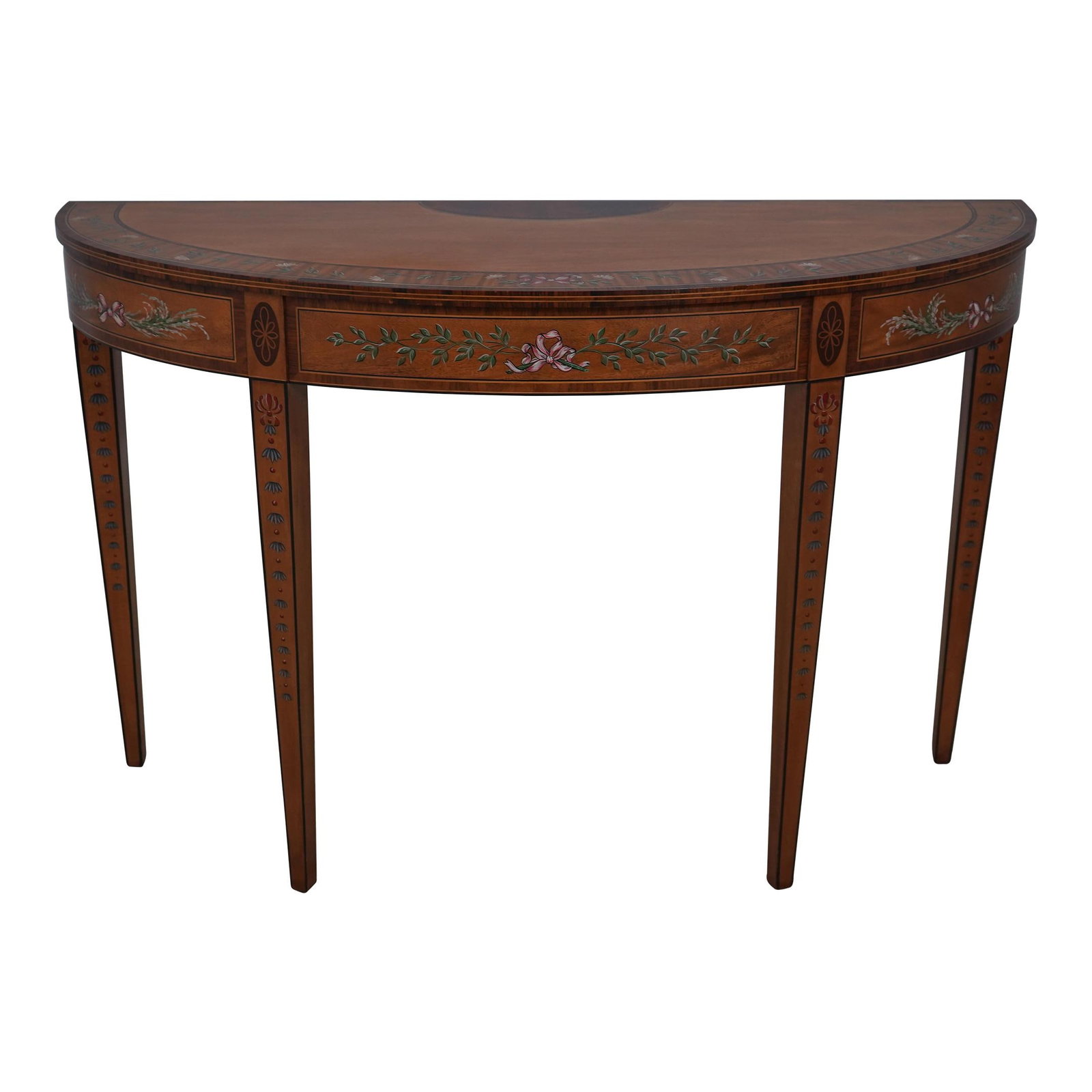 Wellington Hall Adams English Style Satinwood Console Table (1 of 10)