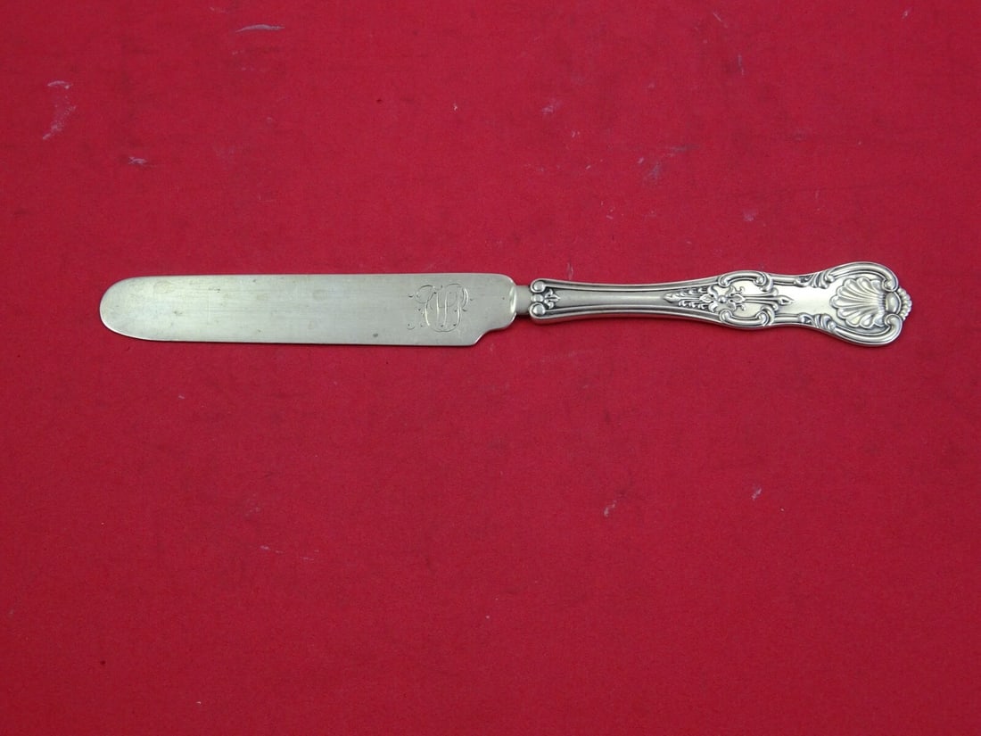 Dominick & Haff King Sterling Silver Dessert Knife 7 7/8 inch (1 of 2)