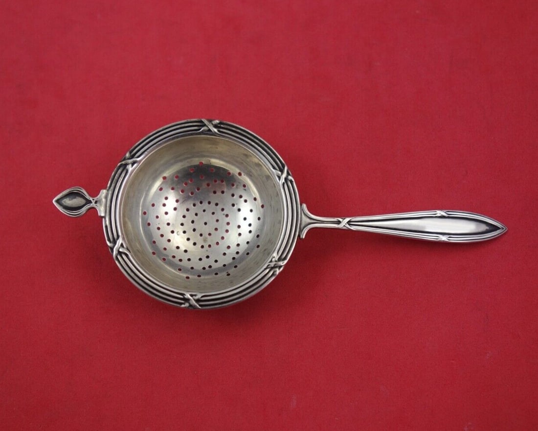 Frank M. Whiting Marie Antoinette Sterling Silver Tea Strainer 5.5" (1 of 2)