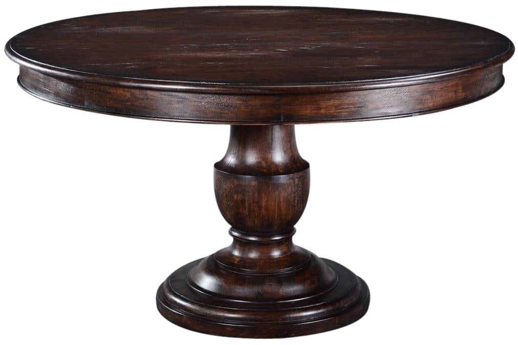 Scottsdale Rustic Pecan Round Dining Table 60 Inch Solid Wood (1 of 2)