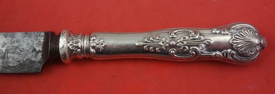 Whiting King Sterling Silver Dinner Knife Blunt 10 Inch (1 of 2)