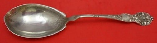 Watson Wild Rose Sterling Silver 9 3/4" Berry Casserole Spoon (1 of 1)