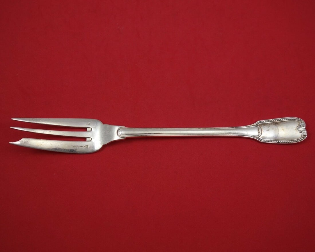 Christofle Joubert Sterling Silver 3-Tine Vegetable Serving Fork 10 1/8 Inches (1 of 2)